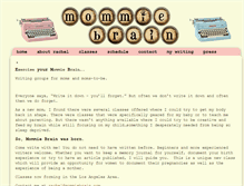 Tablet Screenshot of mommiebrain.com